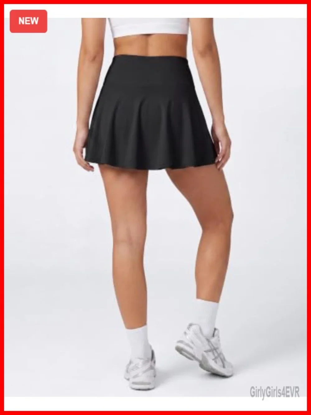 4 Pack Women's Pleated Skater Skorts with Built-in Shorts